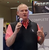 Kevin Weeks presentation at the Science & Motion booth at the PGA Show