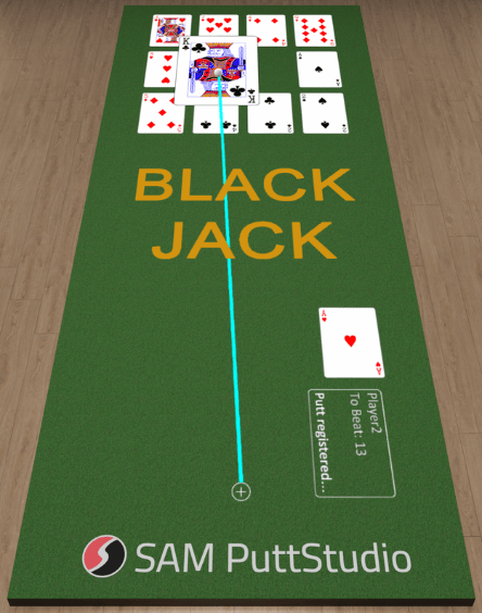 Picture of the PuttJack game in the SAM PuttStudio