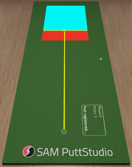 Picture of the Stacking game in the SAM PuttStudio