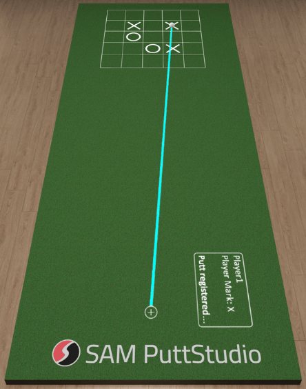 Picture of the Tic Tac Toe Game in the SAM PuttStudio